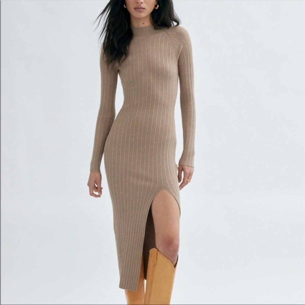 Aritzia Wilfred Alchemy Knit Midi Dress - XXS